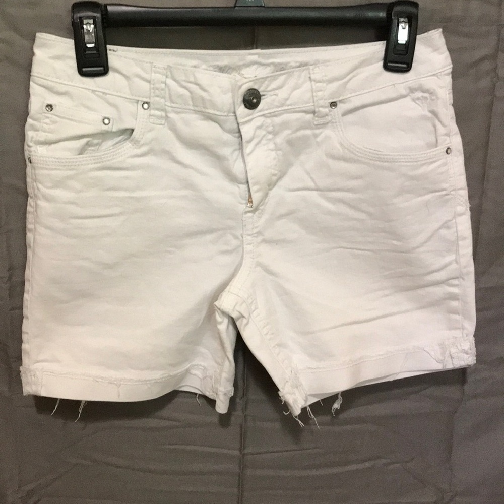 Justice White Denim Shorts